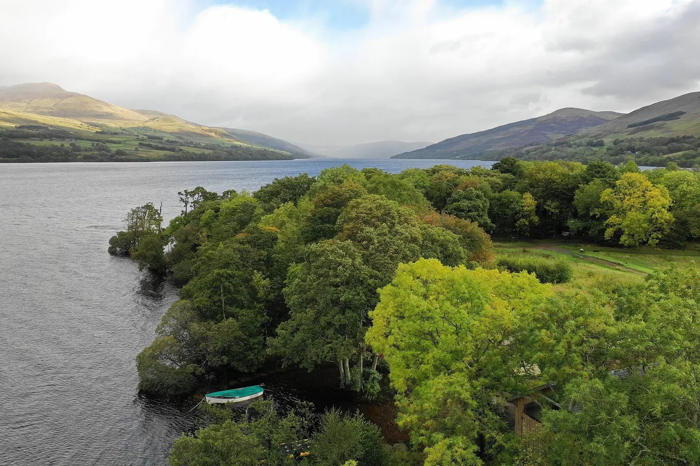 Photo of Loch Tay, a loch near Fortingall, Perth and Kinross, central Scotland.