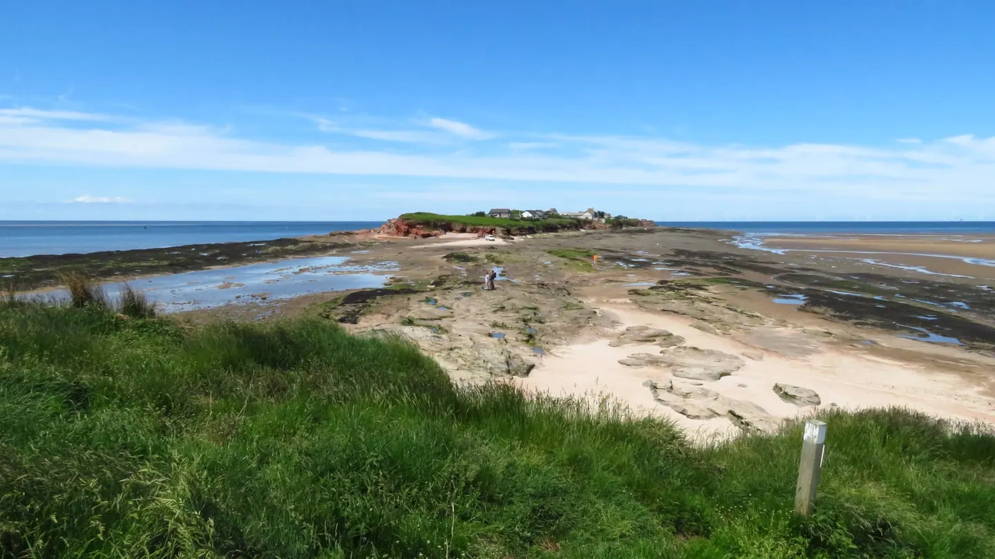 Photo of the Hilbre Islands, an island in Merseyside, north west England.
