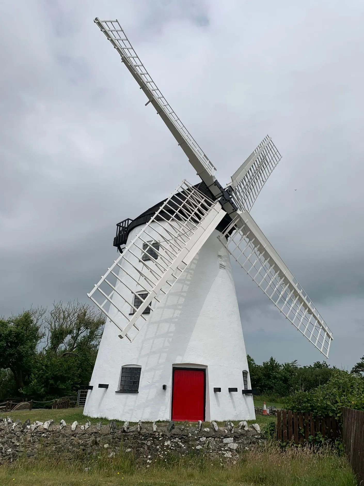 Photo of Melin Llynnon, a windmill near Llanddeusant, Anglesey, north Wales.
