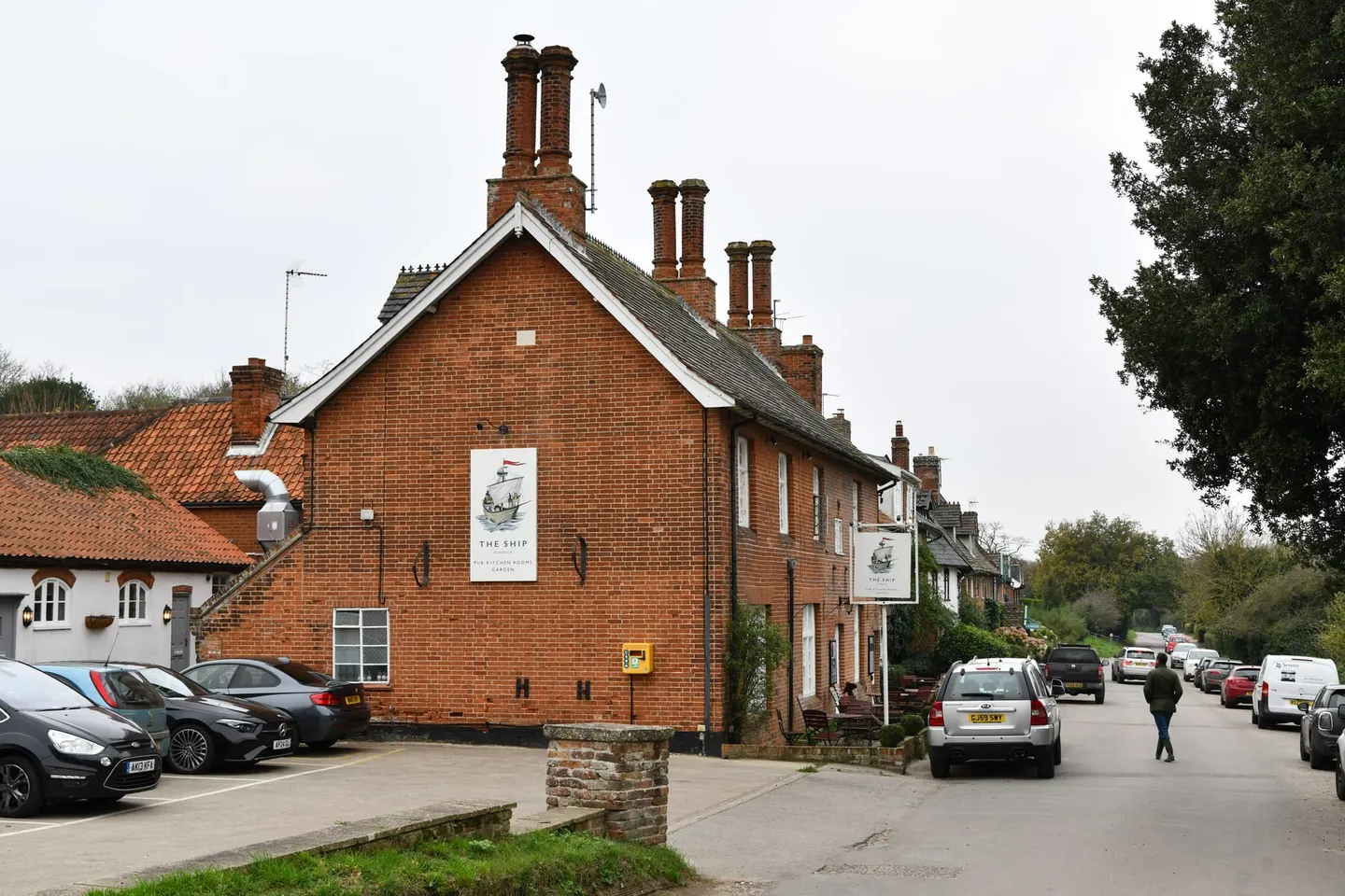 Photo of The Ship at Dunwich, a pub in Suffolk, eastern England.