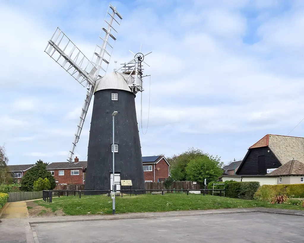 Photo of Stevens' Mill, Burwell, a windmill in Cambridgeshire, eastern England.