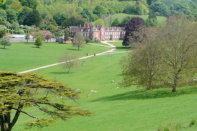 Photo of Stonor Park, a Grade II* registered house & garden near Turville in the Chilterns, Oxfordshire, south east England.
