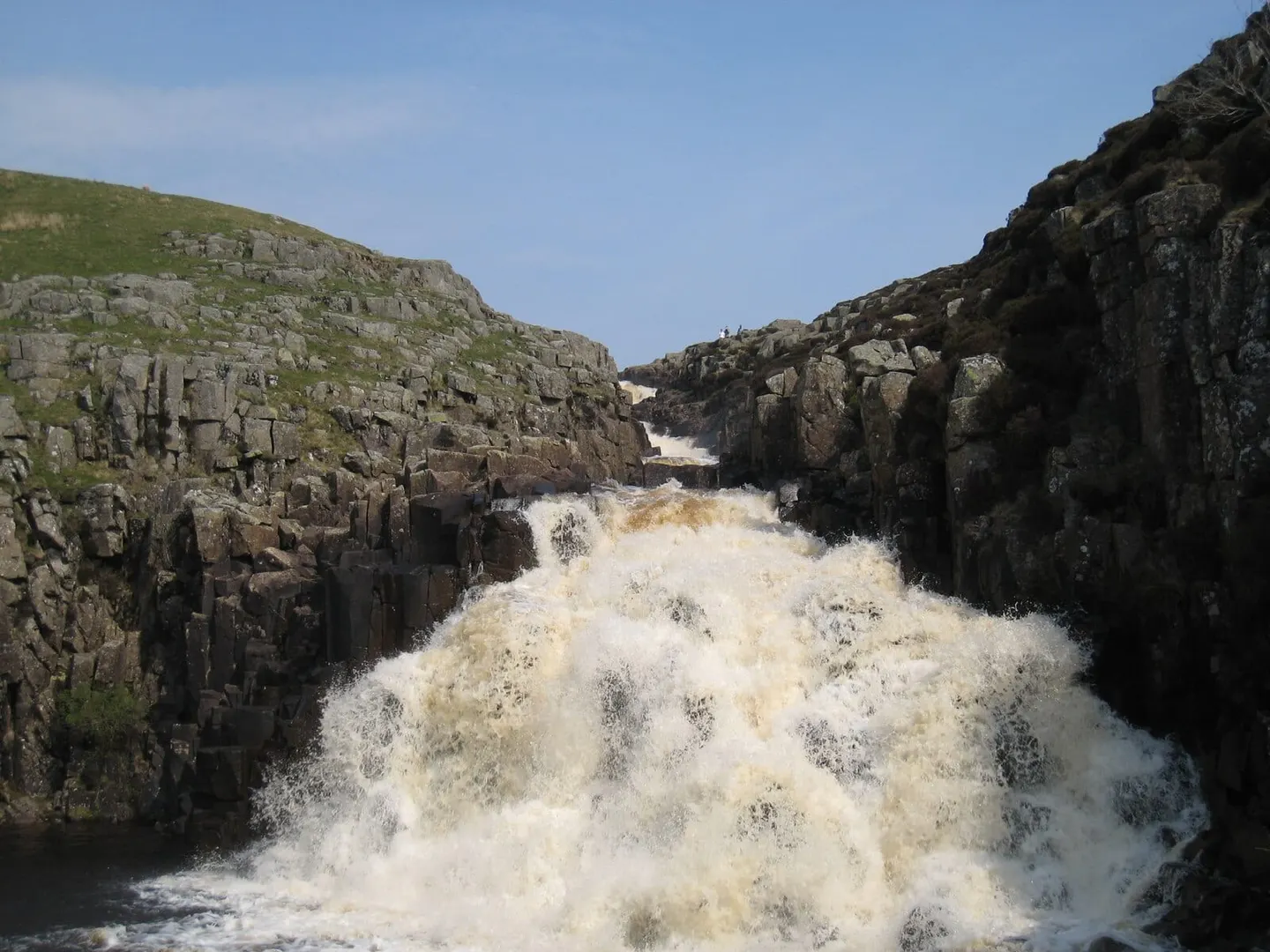 Photo of Cauldron Snout, a waterfall near Holwick in the North Pennines, County Durham, north east England.