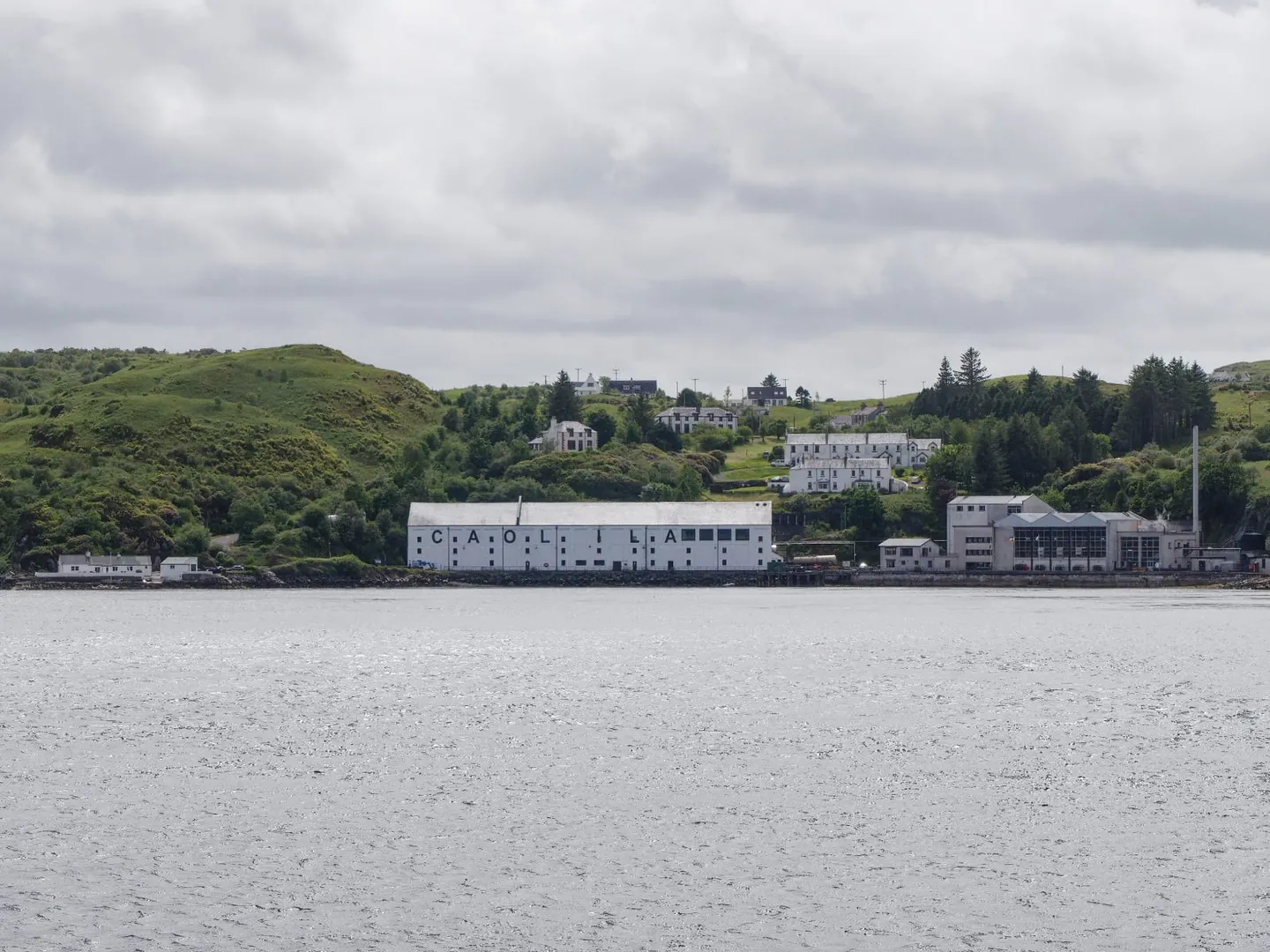 Photo of Caol Ila Distillery, a distillery near Port Askaig, Argyll and Bute, the Scottish Highlands and Islands.