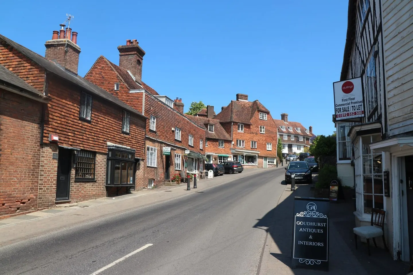 Photo of Goudhurst, a village in the High Weald, Kent, south east England.