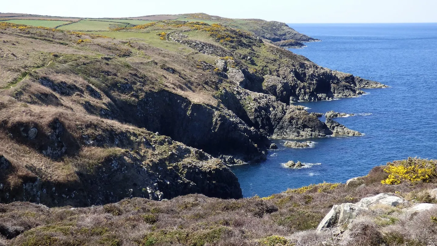 Photo of the coast at Goodhope, Pembrokeshire, south west Wales.