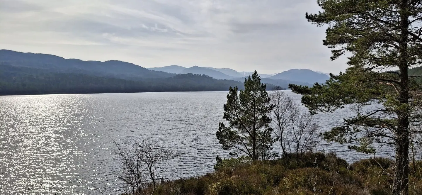 Photo of Loch Beinn a' Mheadhoin, a reservoir near Tomich in Glen Affric, Highland, the Scottish Highlands and Islands.