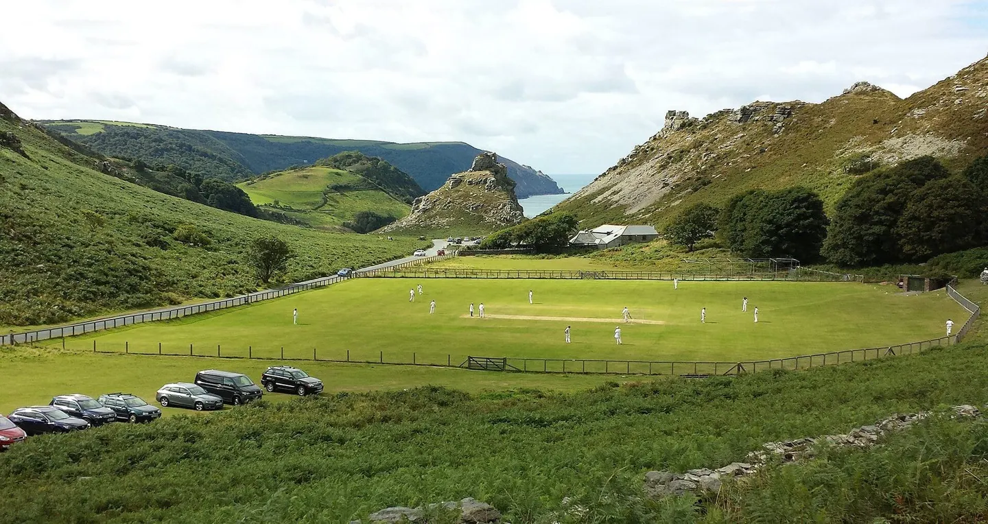 Photo of Lynton, a village in Exmoor, Devon, south west England.