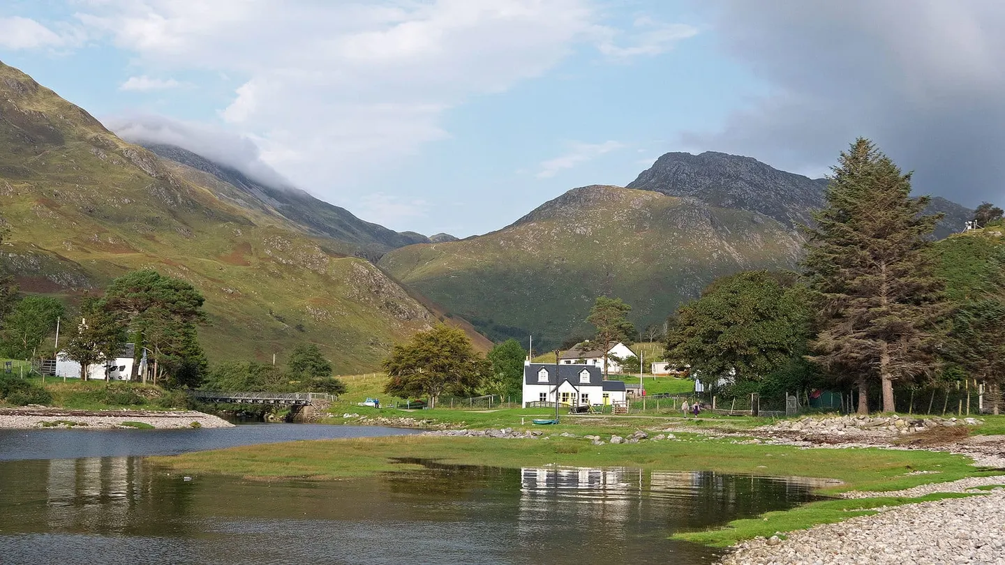 Photo of Arnisdale, a village in Knoydart, Highland, the Scottish Highlands and Islands.
