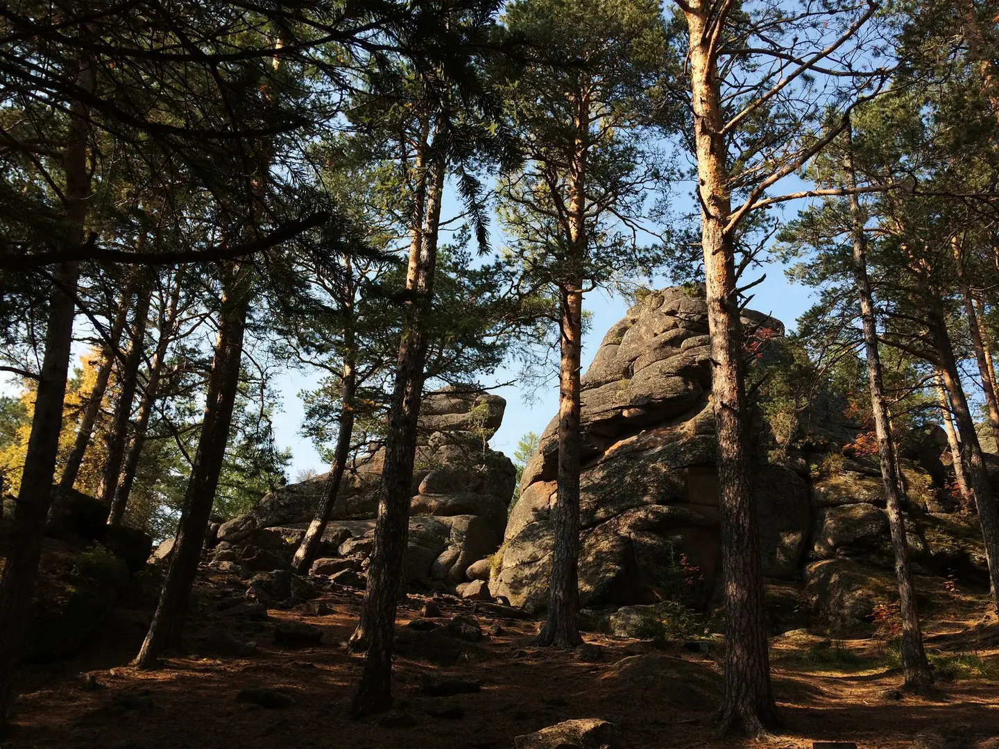 Photo of Plumpton Rocks, a Grade II* registered house & garden near Spofforth, North Yorkshire, northern England.