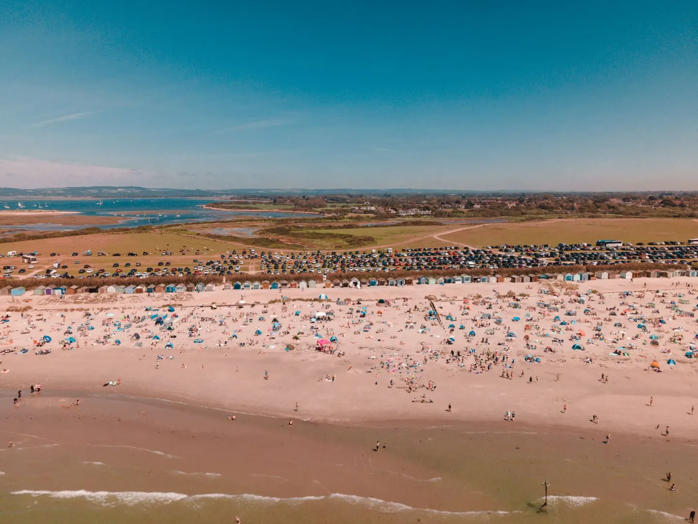 Photo of West Wittering, a swimming spot near West Itchenor in Chichester Harbour, West Sussex, south east England.