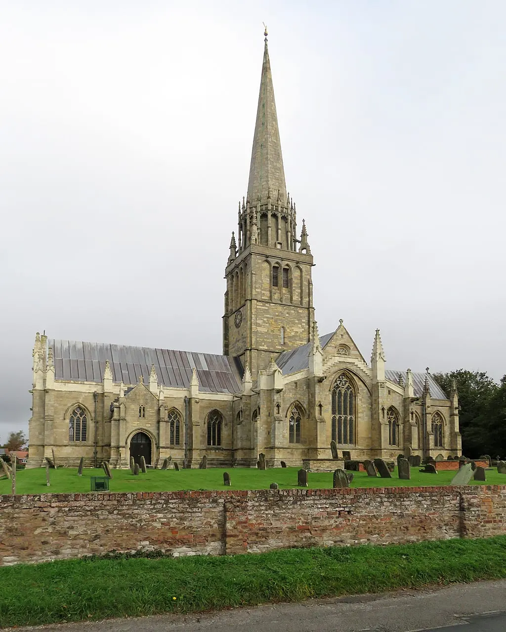 Photo of St Patrick's Church, Patrington, a church in East Riding of Yorkshire, northern England.