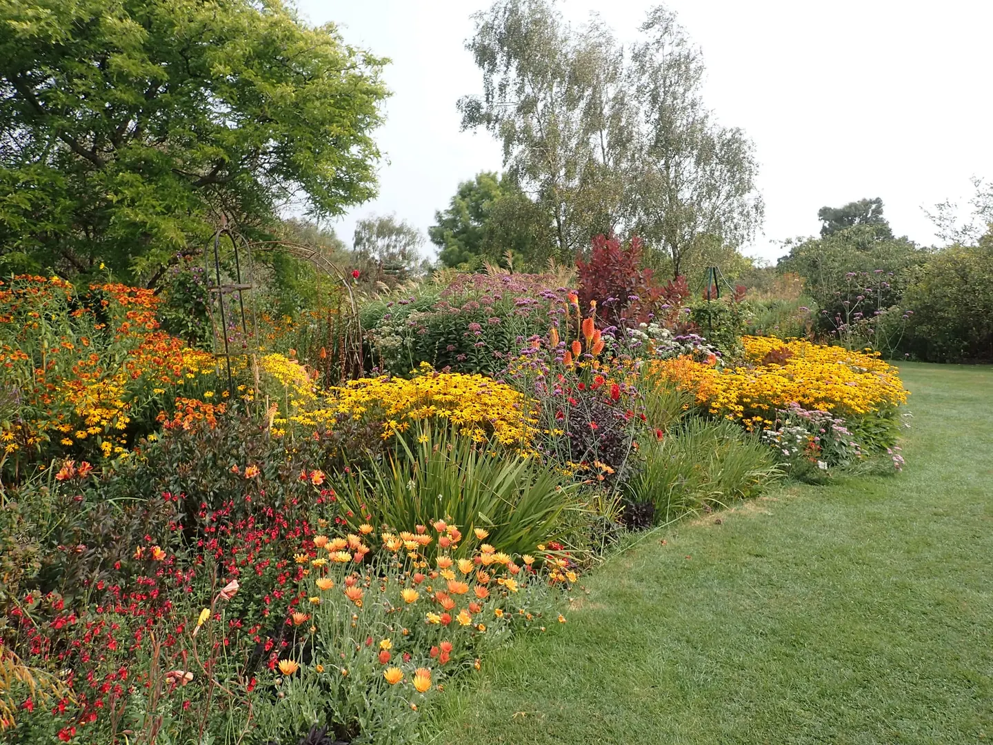 Photo of Merriments Gardens, a garden near Hurst Green in the High Weald, East Sussex, south east England.