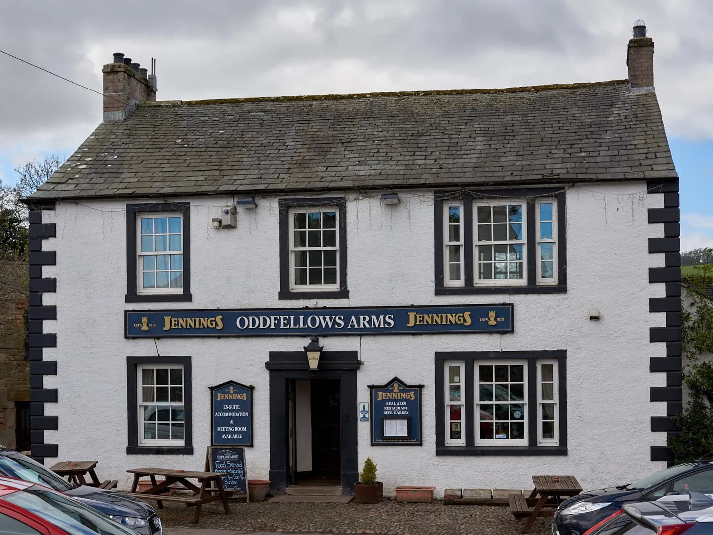 Photo of The Oddfellows Arms, a pub near Caldbeck in the Lake District, Cumbria, north west England.