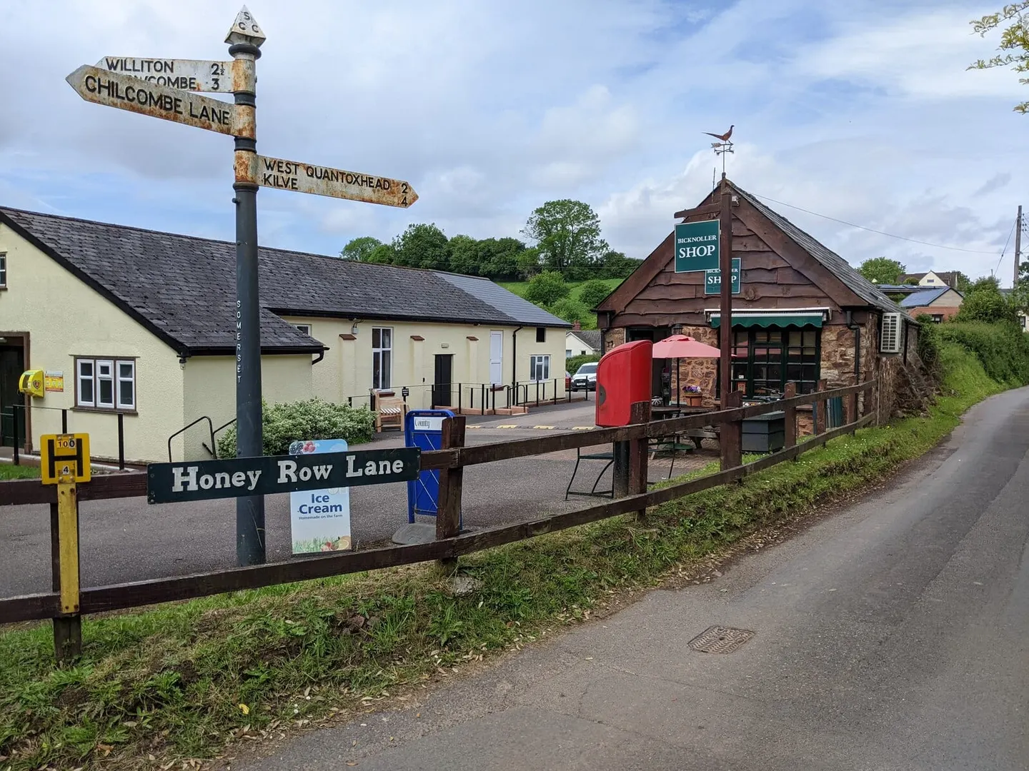 Photo of Bicknoller, a village in the Quantock Hills, Somerset, south west England.