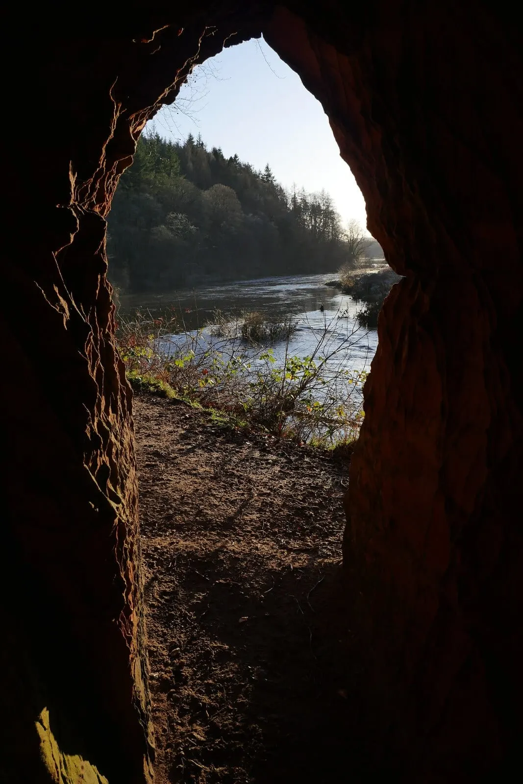 Photo of Lacy's Caves, a cave near Lazonby, Cumbria, north west England.