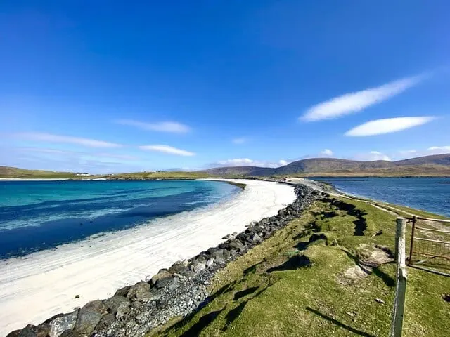 Photo of Minn Beach, a beach near Scalloway in Shetland, the Shetland Islands, the Scottish Highlands and Islands.