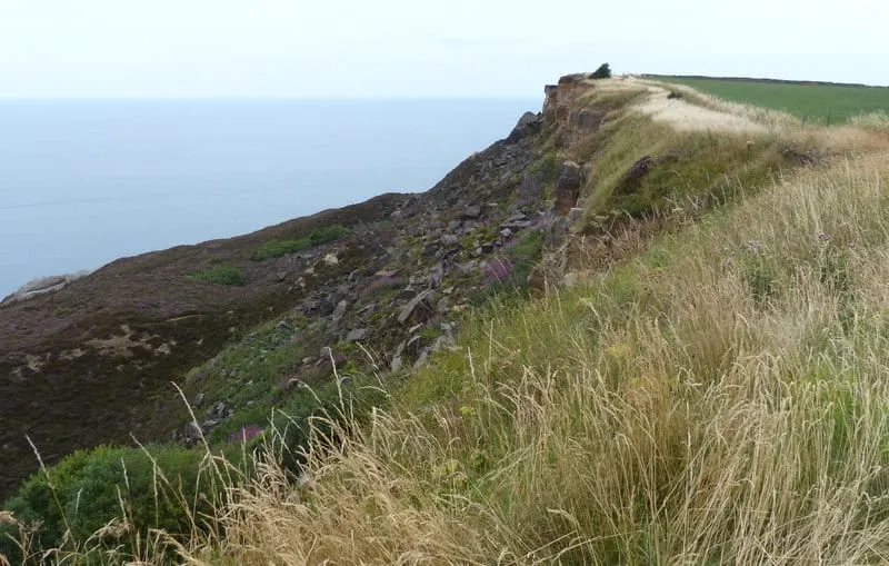 Photo of the coast at Hummersea, North Yorkshire, northern England.