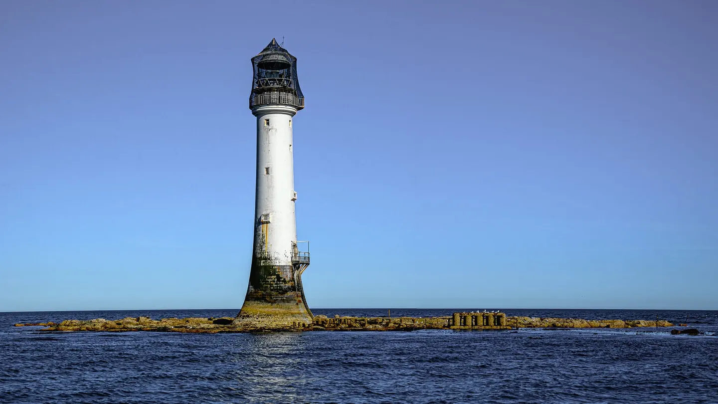 Photo of Bell Rock Lighthouse, a lighthouse in Scotland.