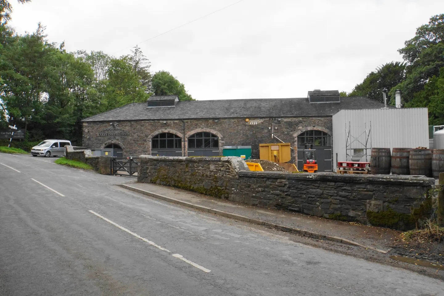 Photo of The Lakes Distillery, a distillery near Bassenthwaite in the Lake District, Cumbria, north west England.