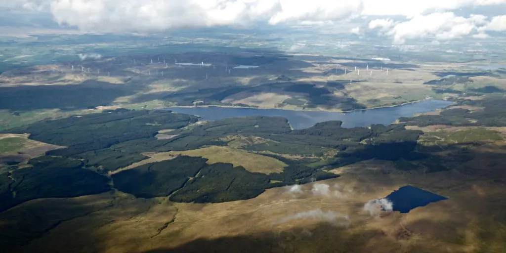 Photo: Cort-ma Law East Top, a 526m hill near Lennoxtown, North Lanarkshire, central Scotland.