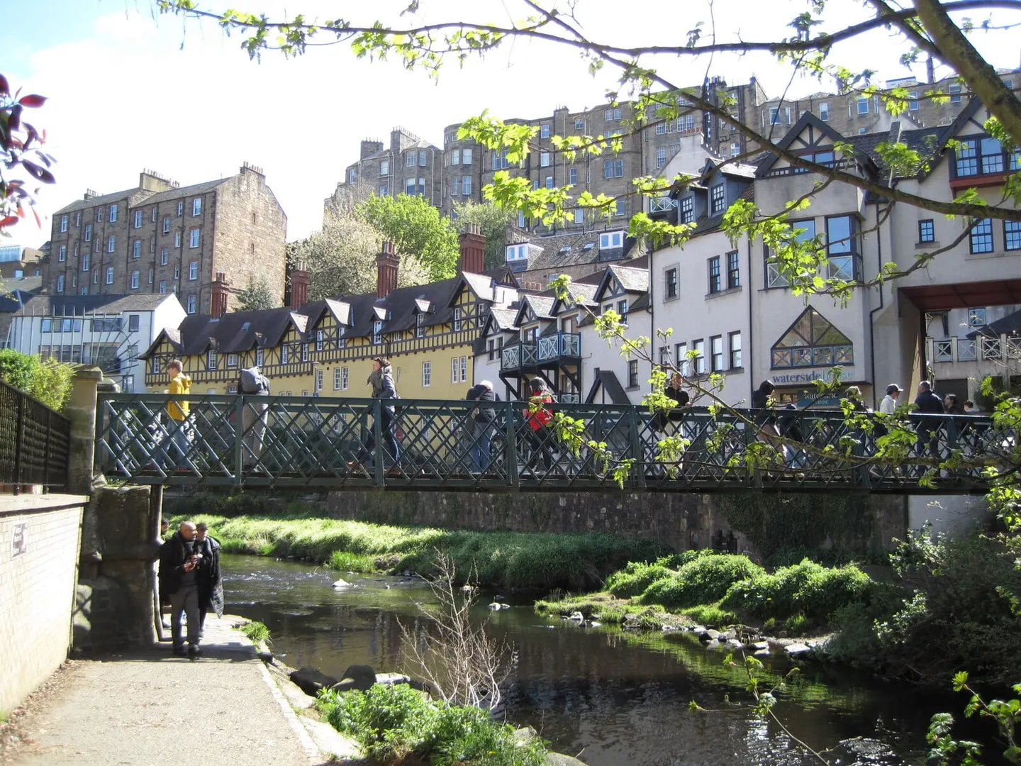 Photo of Dean Village, a village in Edinburgh, central Scotland.