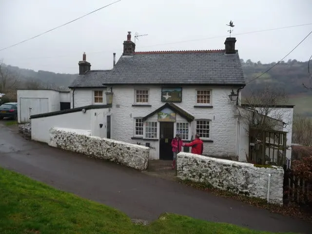 Photo of The Goose and Cuckoo, a pub near Upper Llanover in Bannau Brycheiniog, Monmouthshire, south east Wales.