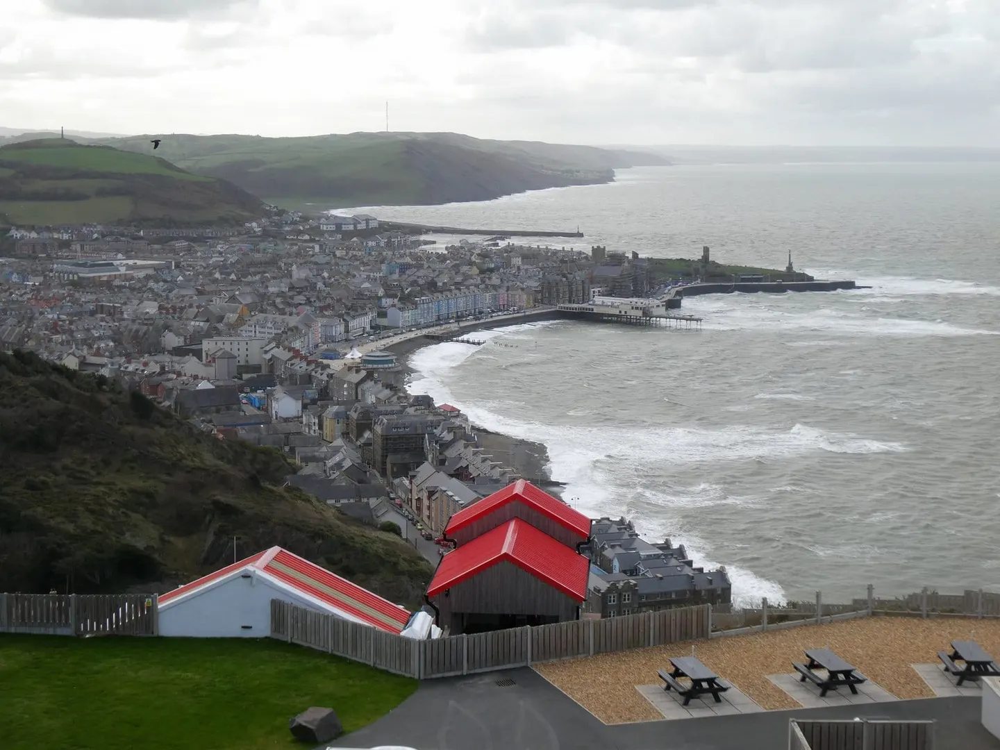 Photo: Constitution Hill, a viewpoint near Aberystwyth, Ceredigion, mid Wales.