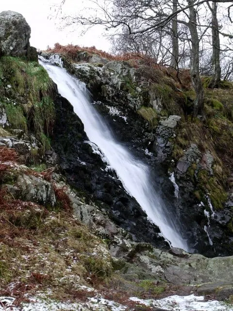 Photo of Linhope Spout, a waterfall near Ingram, Northumberland, north east England.