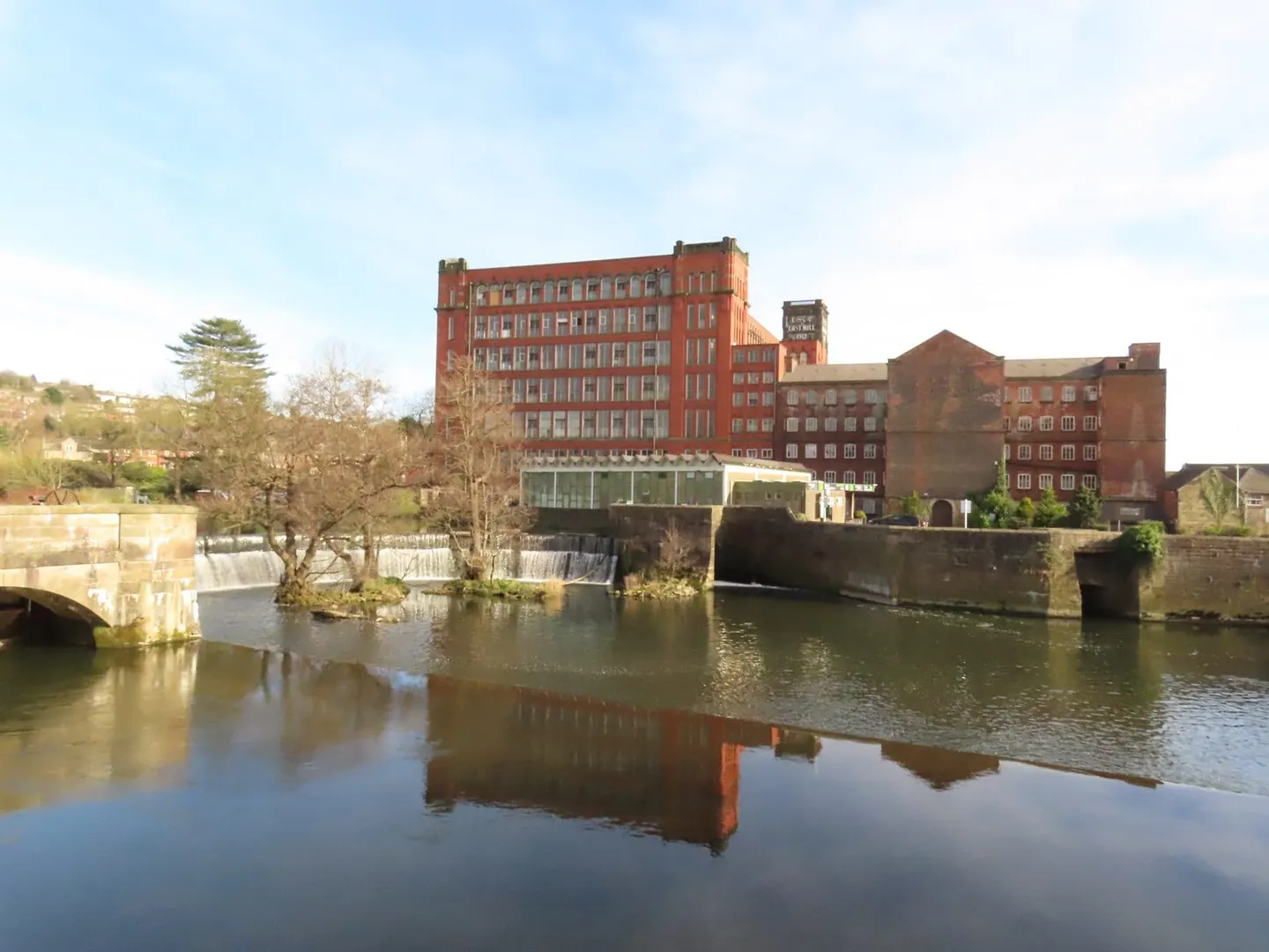 Photo of Belper North Mill, a landmark near Wirksworth, Derbyshire, central England.