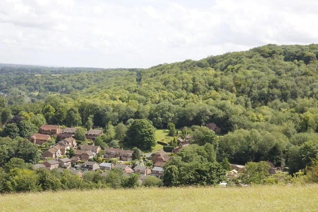 Photo of Goring Gap Sites, a country estate near Streatley in the North Wessex Downs, Berkshire, south east England.