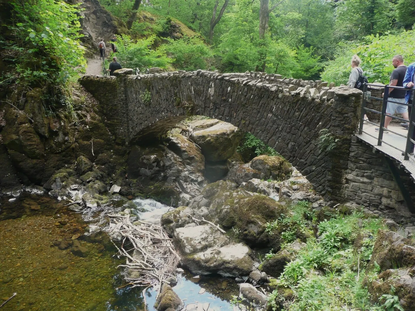 Photo of Aira Force, Cumbria — the footbridge below the fall.