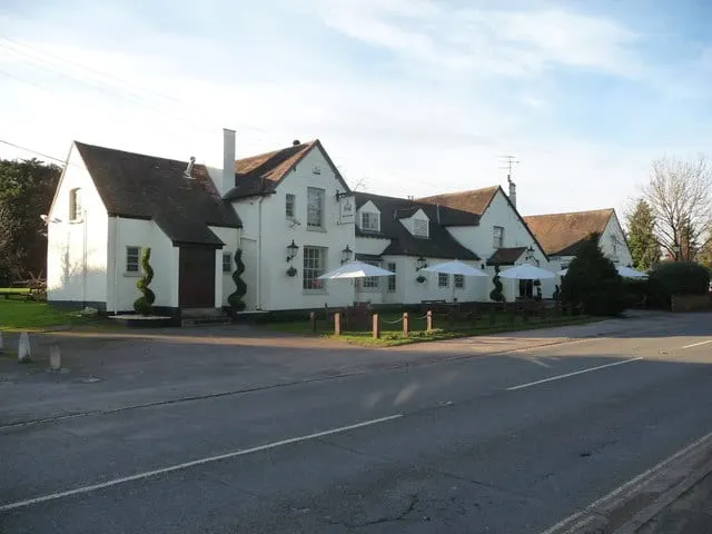Photo of The Crown Inn (Hallow), a pub in Worcestershire, central England.