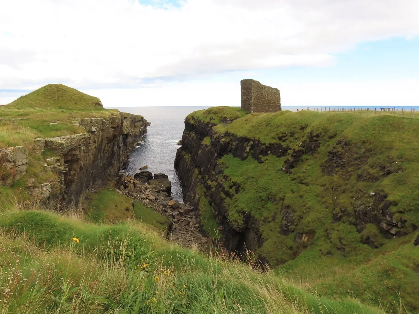 Photo of Wick, Castle of Old Wick, a ruined castle in Highland, the Scottish Highlands and Islands.