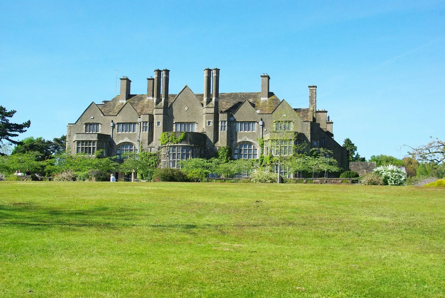 Photo of Tirley Garth, a Grade II* registered house & garden near Tarporley, Cheshire, north west England.