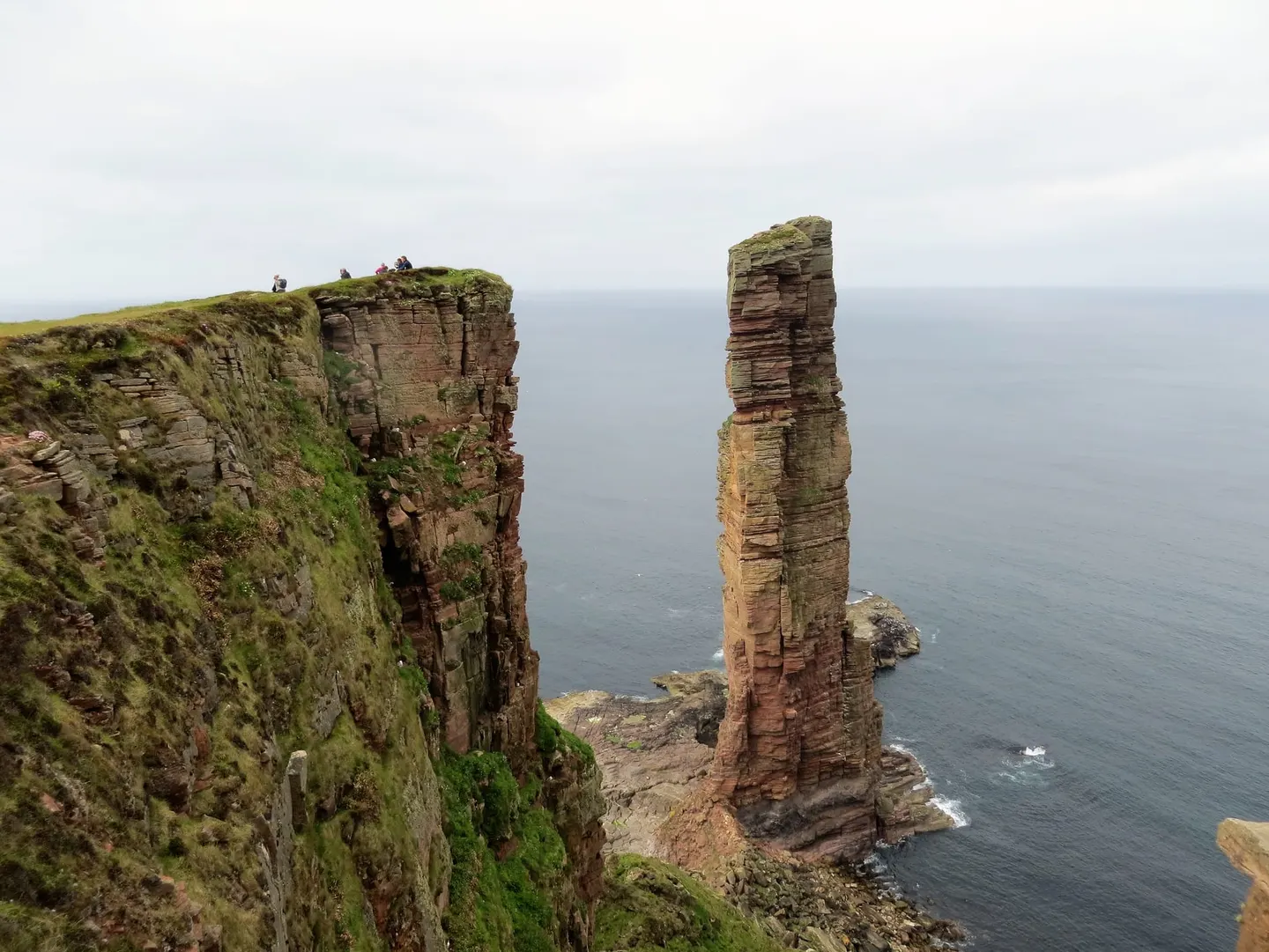 Photo of Old Man of Hoy, a rock formation near Rackwick in Hoy and West Mainland, the Orkney Islands, the Scottish Highlands and Islands.