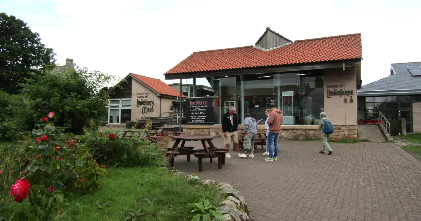 Photo of St Aidan's Winery (Lindisfarne Mead), a visitor attraction near Holy Island (Lindisfarne), Northumberland, north east England.