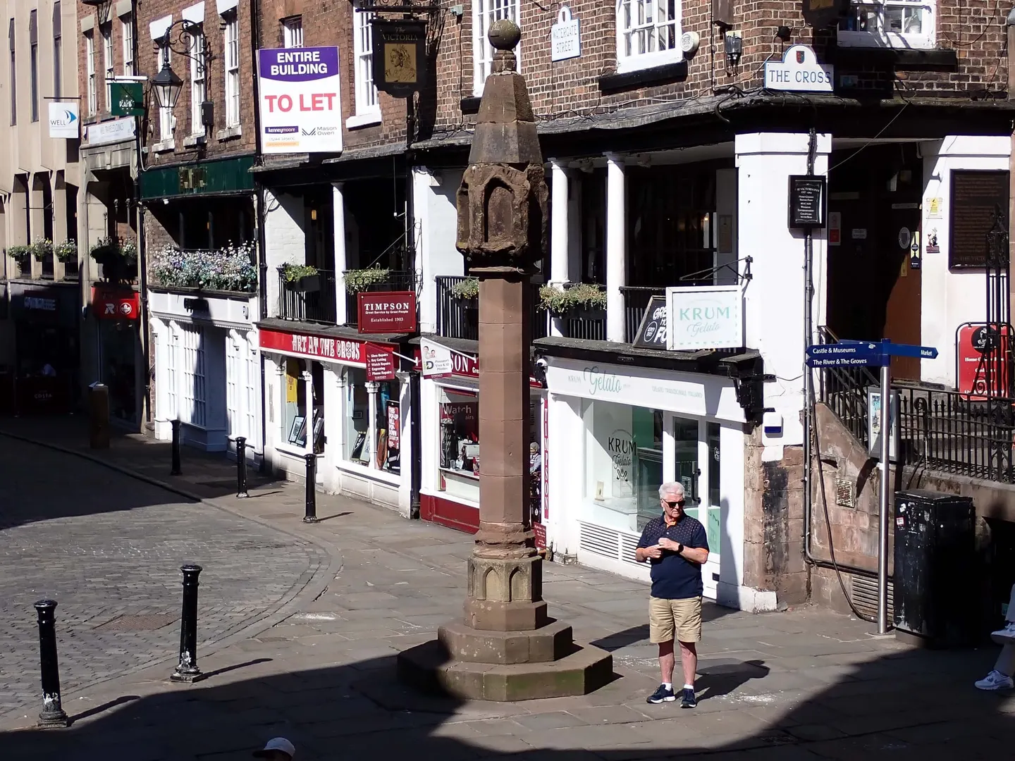 Photo of Chester Rows, a landmark in Cheshire, north west England.