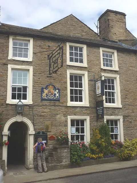 Photo of The Kings Arms, a pub near Askrigg in the Yorkshire Dales, North Yorkshire, northern England.
