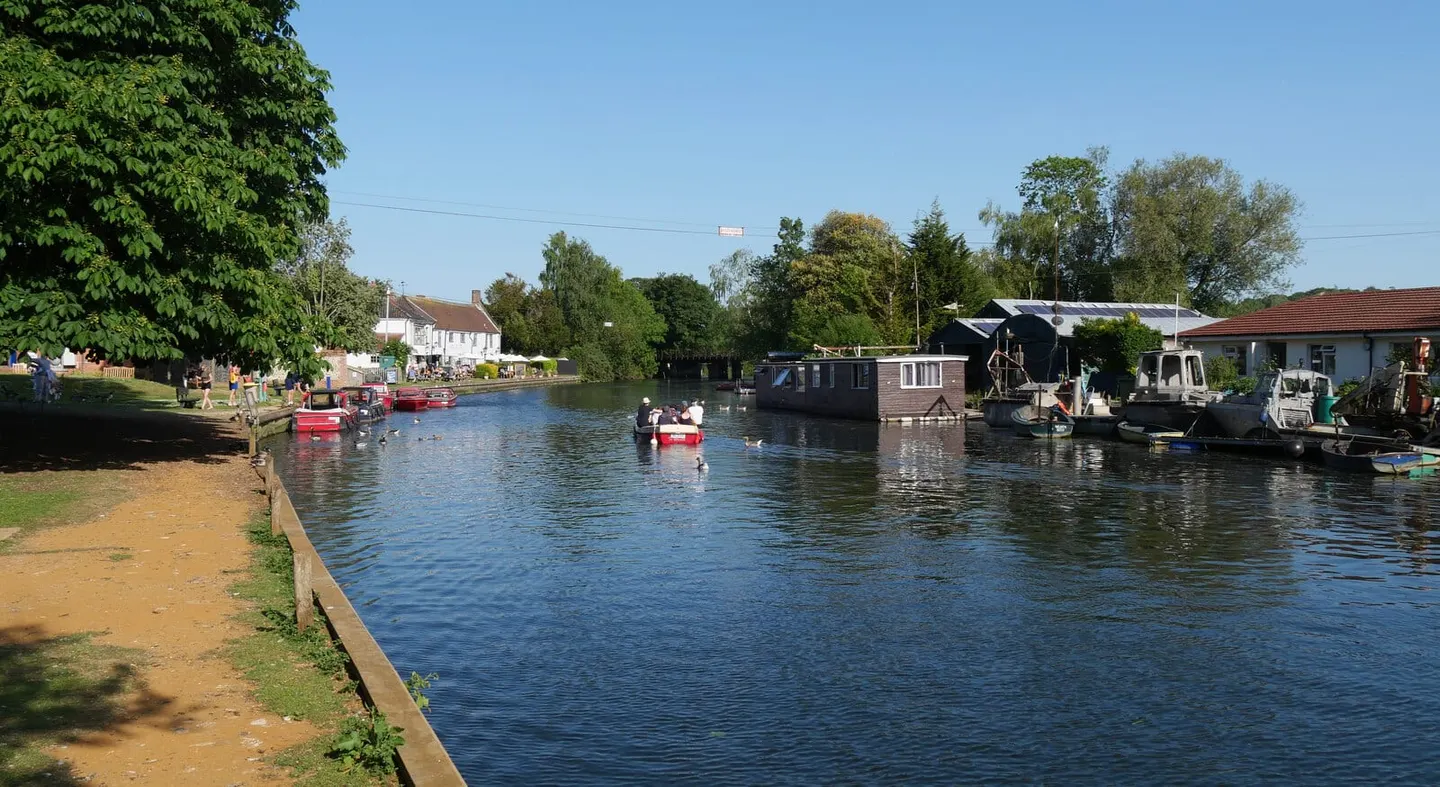 Photo of the River Yare, a river navigation running from Norwich to Great Yarmouth, eastern England.
