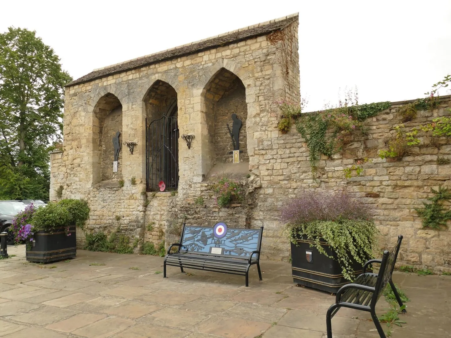 Photo of Stamford Castle, a ruined castle near Ryhall, Lincolnshire, central England.