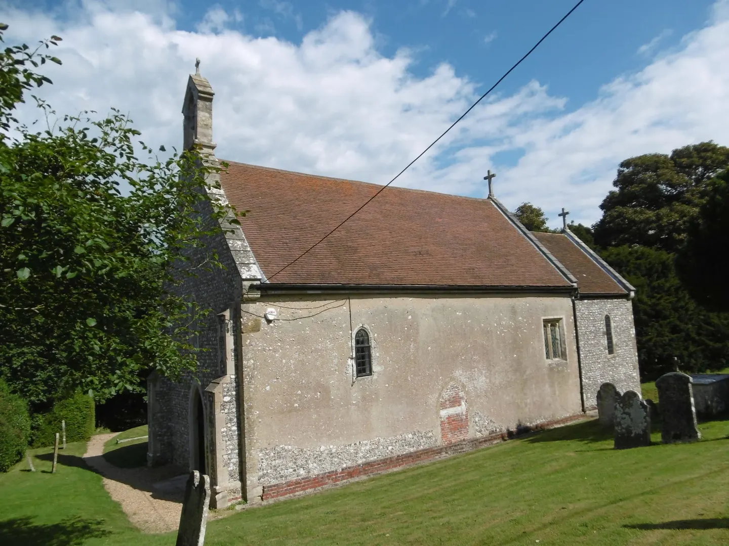 Photo of St Nicholas, Boarhunt, a church near South Boarhunt, Hampshire, south east England.