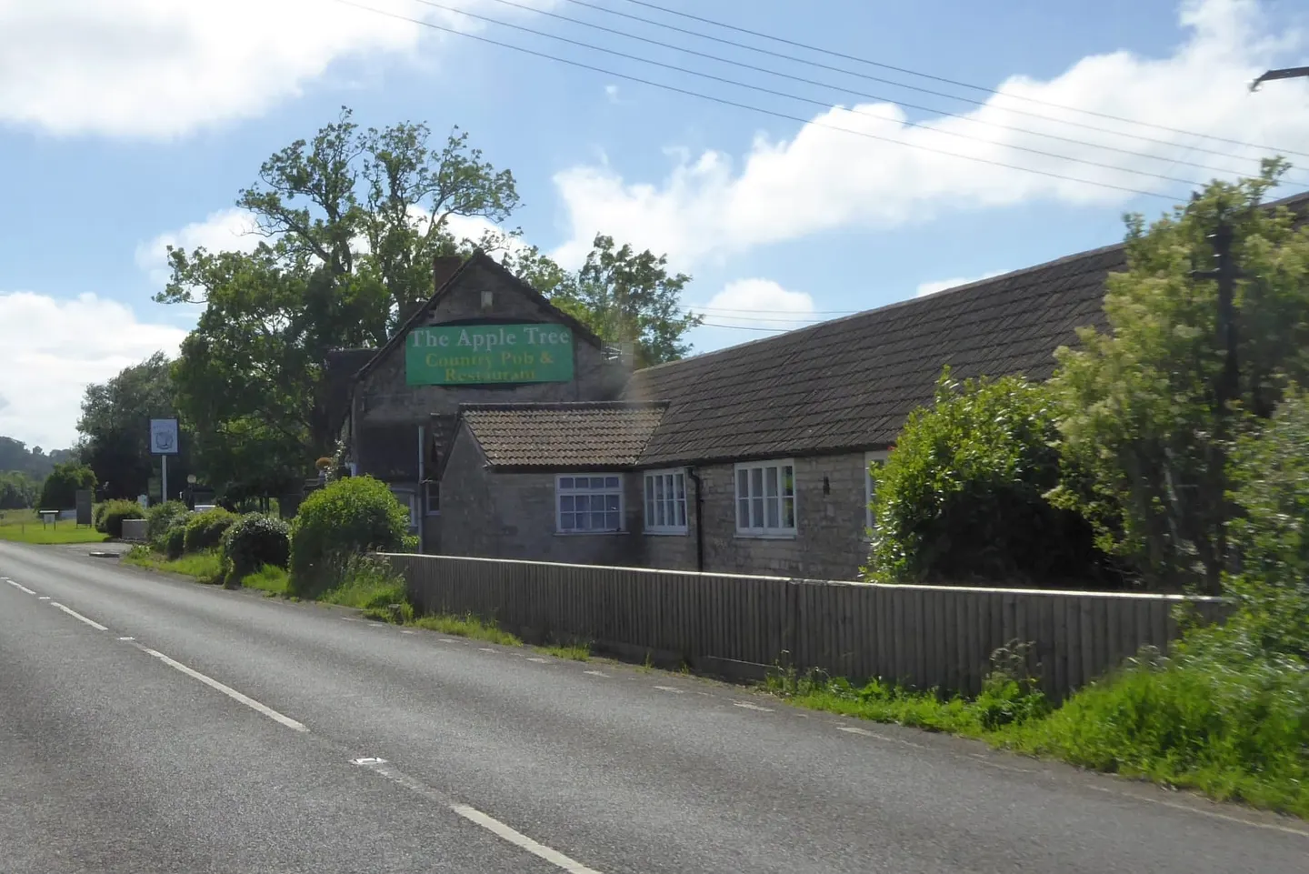 Photo of The Apple Tree Inn, a pub near West Pennard, Somerset, south west England.