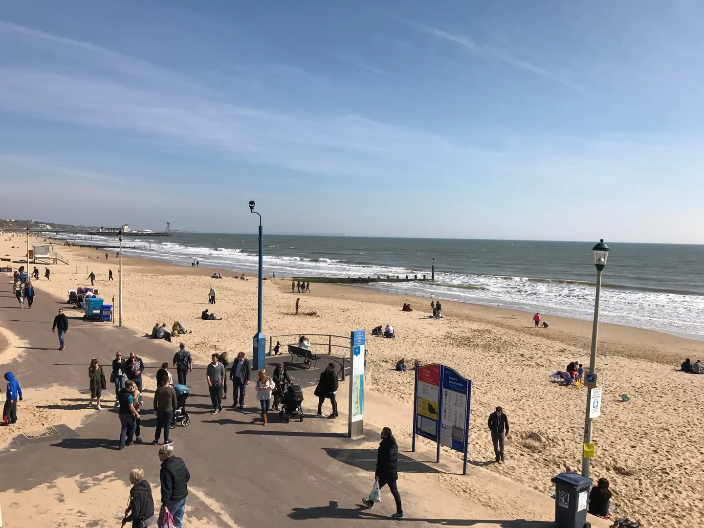 Photo of Bournemouth Durley Chine, a swimming spot in Dorset, south west England.