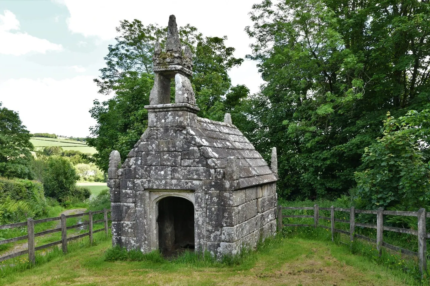 Photo of Dupath Well, a holy well near Minions, Cornwall, south west England.