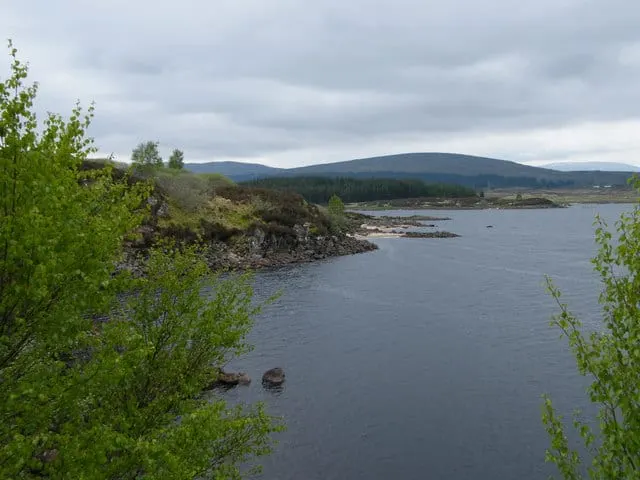 Photo of Loch Eigheach, a loch near Rannoch, Perth and Kinross, central Scotland.
