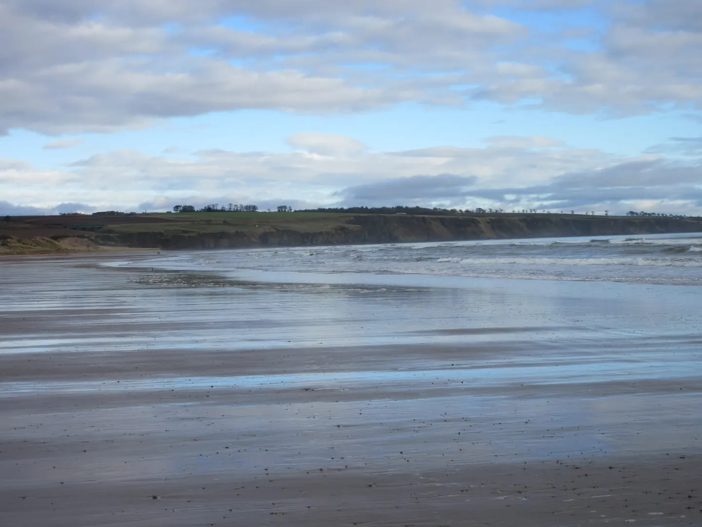 Photo of Lunan Bay, a beach near Auchmithie, the Angus, north east Scotland.