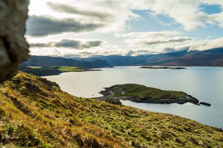 Photo of the Kyle of Tongue, a National Scenic Area in Highland, the Scottish Highlands and Islands.