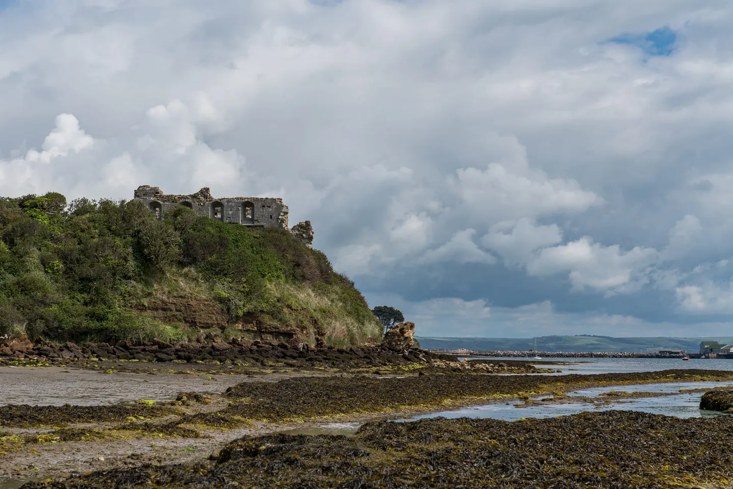 Photo of Portland Harbour Castle Cove, a swimming spot near Upwey, Dorset, south west England.