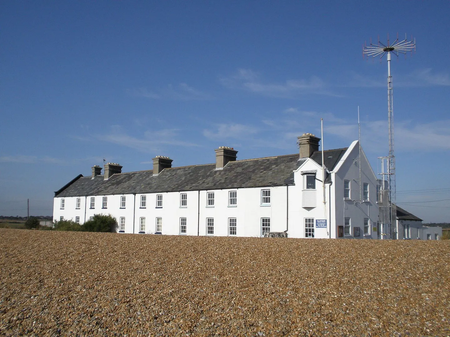 Photo of Shingle Street, a beach near Orford, Suffolk, eastern England.